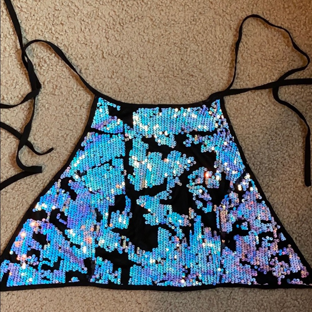 Sequin Halter